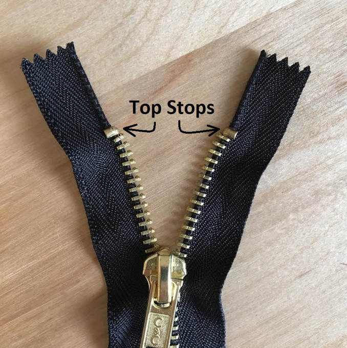 Installing YKK Zipper Top Stops 