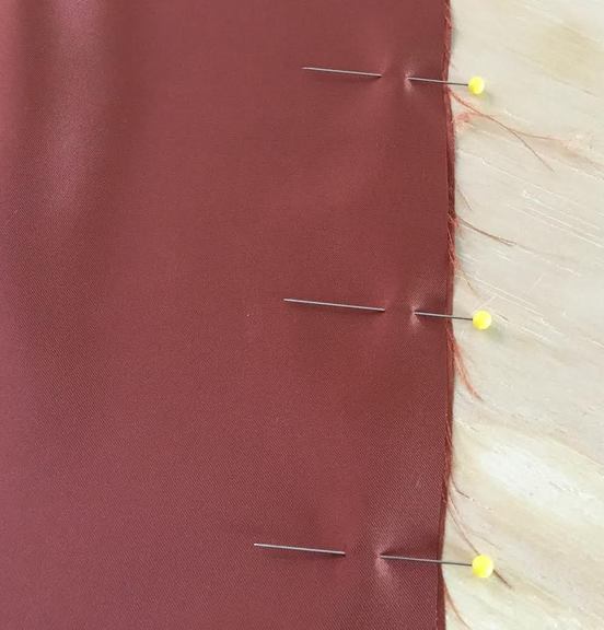 Sewing Tip: Pin Fabric Layers Perpendicular To The Fabric Edge(s) Instead  Of Parallel. - Doina Alexei