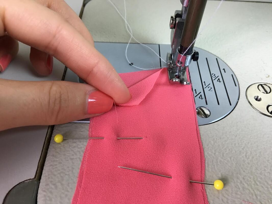How To Sew A Waist Tie With Fully Encased Edges - Doina Alexei